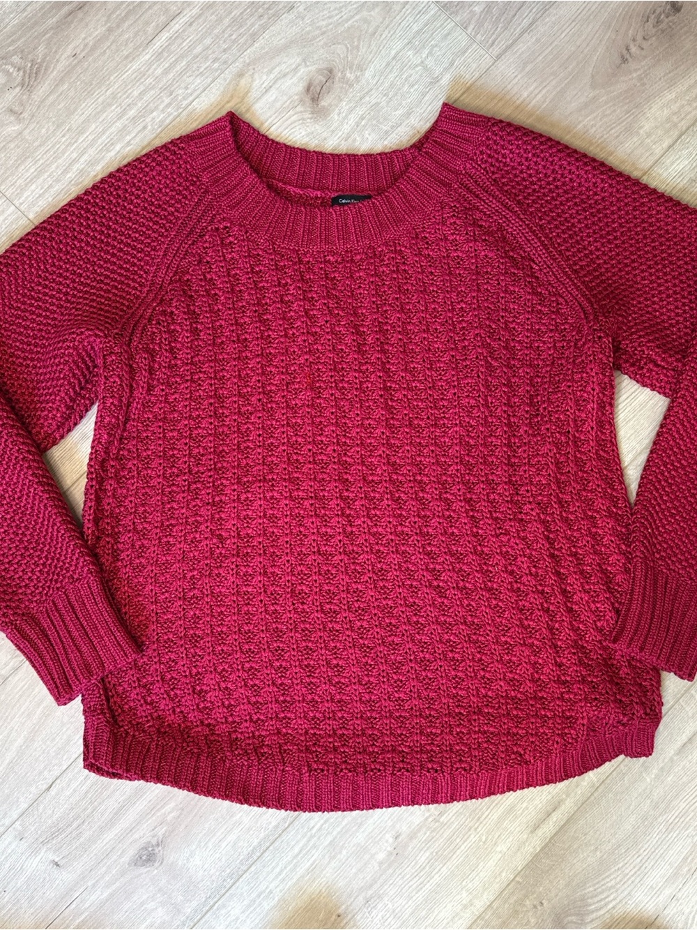 Calvin Klein Women's Textured Crewneck Sweater